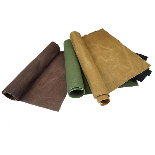 Cotton Fabric Roll 100% Cotton 8/12/14/16oz Tarpaulin Waterproof Waxed Canvas Fabric for Outdoor Carcoat Windcheater Backpack