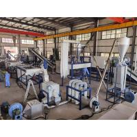 Streamlined PET Bottle Washing Line 490kw Industrial Plastic Recycling Machine 500 - 3000kg/H