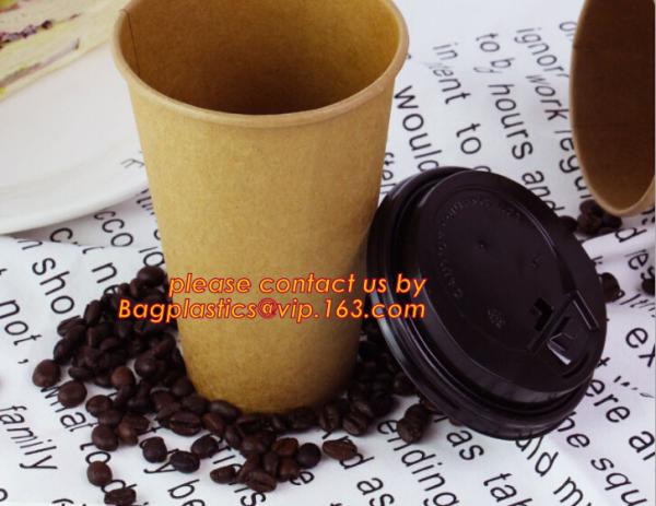 natural coffee cup,printed paper cup,tea cup and saucer, New Style Custome Printed Double Wall Paper Coffee Cups with Li