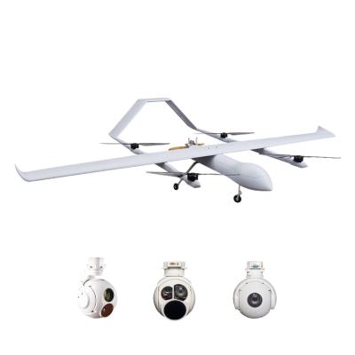 HX4HFW460 30KG VTOL Fixed Wing Drone Surveying 3D 4D Mapping Police Marine Inspection Security Military UAV Camera Pod