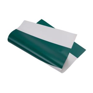 Bâche rayée en polyester PVC 500DX500D 18X12 500G Résistance à l'abrasion