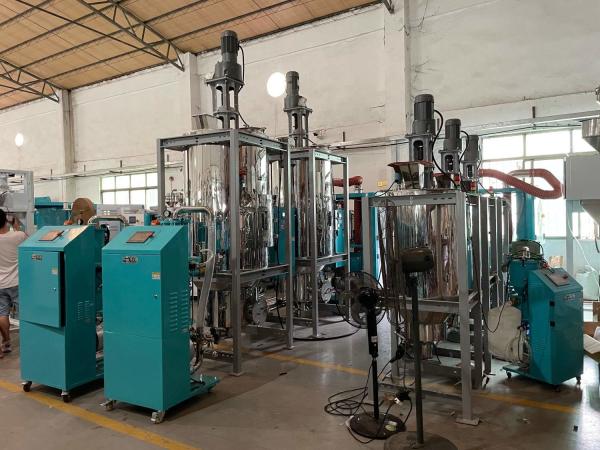 PET Crystallizer Dryer OCR-160 for PET PLA PA TPU Sticky Regrind Material made of Stainless Steel with High-torque Motor