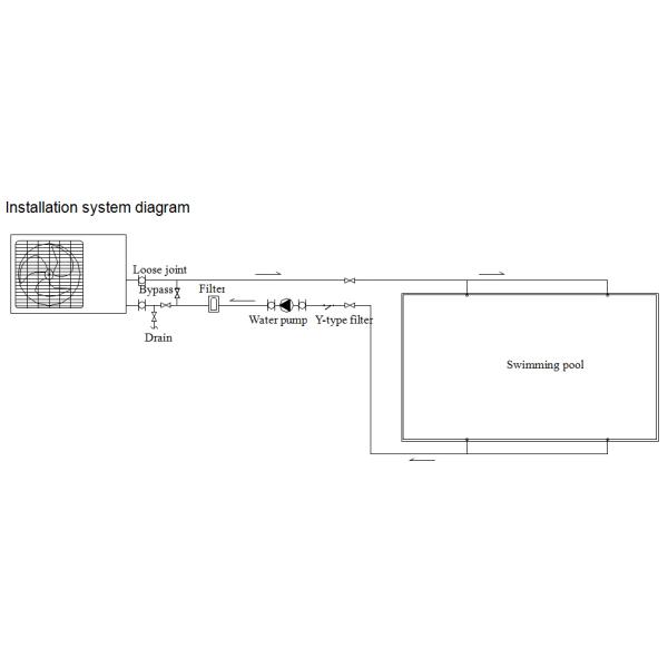 2024Коммерческий теплонасосный водонагреватель с натянутой теплообменной трубкой