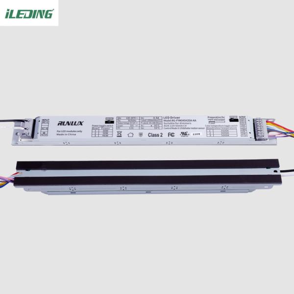 Remote Control LED Linear retrofit Kit Extrusion Housing Channel with 4FT Length and PC Cover