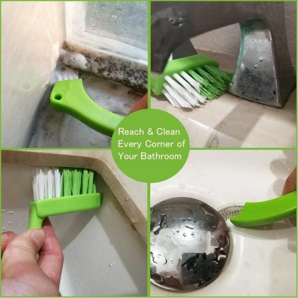 Kitchen Bathroom Cleaning Tile Joint Brush ABS Plastic Green