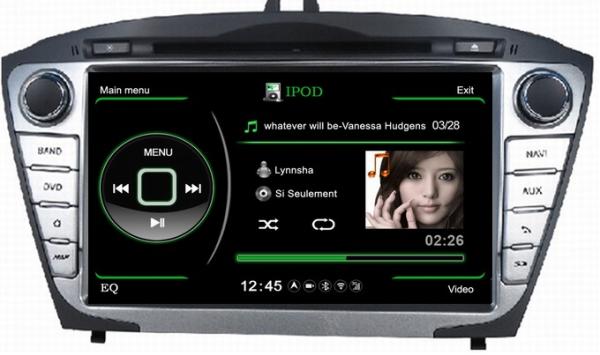 Ouchuangbo Car GPS Sat Navi Headunit for Hyundai IX35 Tucson 2014 DVD 3G WiFi Steering Wheel Control S100 Platform