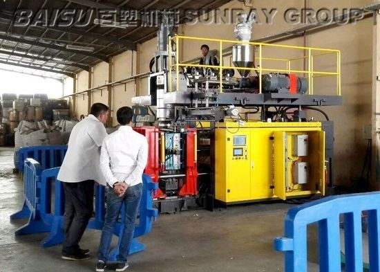 Extrusion Blow Molding Process Plastic Lid Making Machine 12 Months Guarantee SRB80
