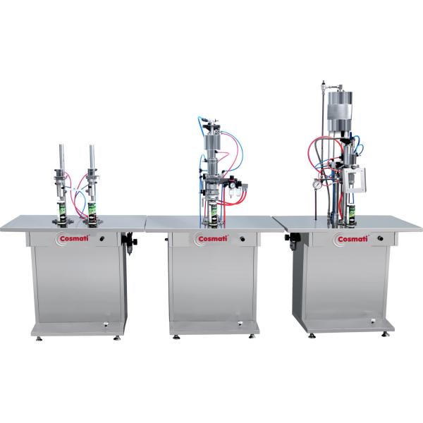 3 In 1 Bag On Valve Aerosol Filling Machine Single Man Operate