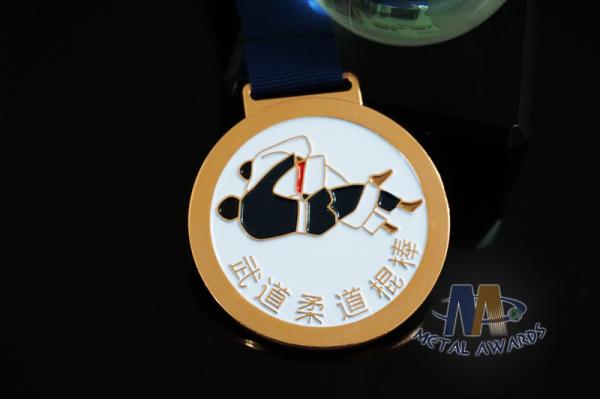 Round Metal Soft Enamel Swimming Custom Sports Taekwondo Medals Marathon Events Medallion