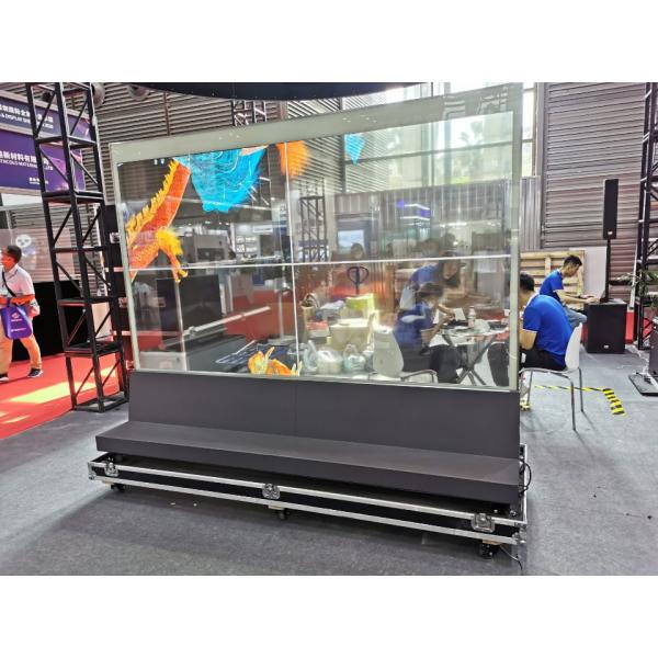 Стена Freestanding 55inch прозрачного дисплея рекламы экрана касания OLED видео-