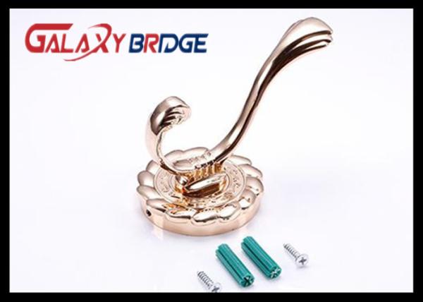 Chrome Plated Solid Wall Hangers Rose Gold Luxury Clothes Hooks Rose Gold Classical Towel Rack
