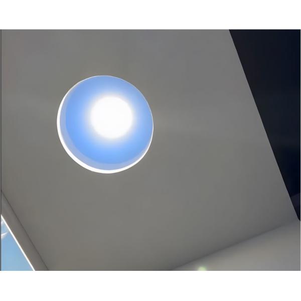 High-Power 500W Round Sky Light – 0-10V Dimmable 20000LM Natural Sunlight for Large Spaces Remote Control