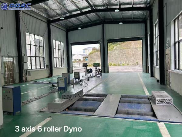 AA4C CTDCG-15 Vehicle Three Axis Six Roller Vehicle Chassis Dynamometer Horsepower Dynamometer