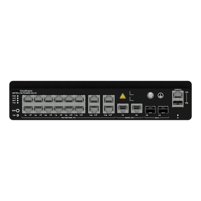 S5735-L16LP2UM2X-QA-V2 98012275 16 X 10/100/1000Base-T Ports(PoE+ SFP Network Switch