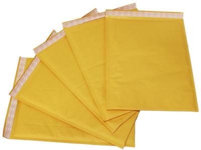 Recyclable Kraft Paper Bubble Mailers , Courier Packing Bags Wrinkle Resistant