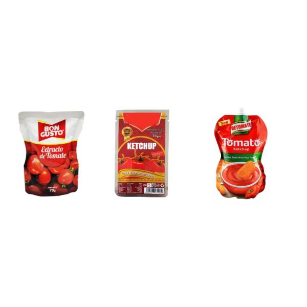 70 г кечупа из сакета Удобный Чистый натуральный вкус Сладкий и кислый