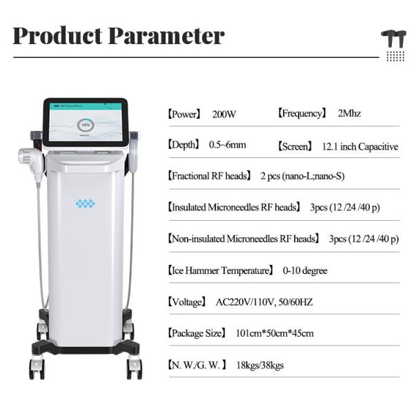 Appareil de rajeunissement de la peau par radiofréquence Équipement de lifting du visage non chirurgical AC220V 110V