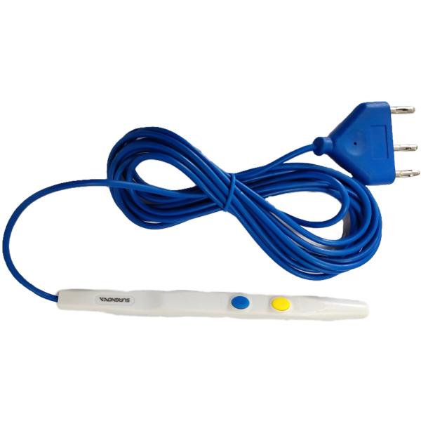 Longueur médicale détachable du harnais 0.3MHz-3.0MHz de fil de stylo électrique de couteau d'électrode adaptée aux besoins du client