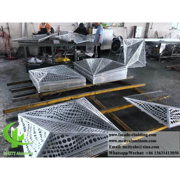 Panneaux en aluminium massif en tôle métallique décorative pour revêtements muraux