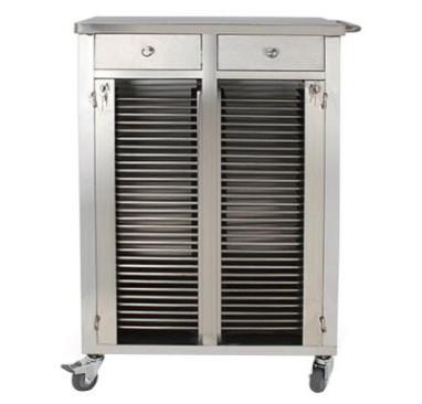 Double Row Medical Record Cabinet Clip Cart Thick 760 * 580 * 1000mm Size