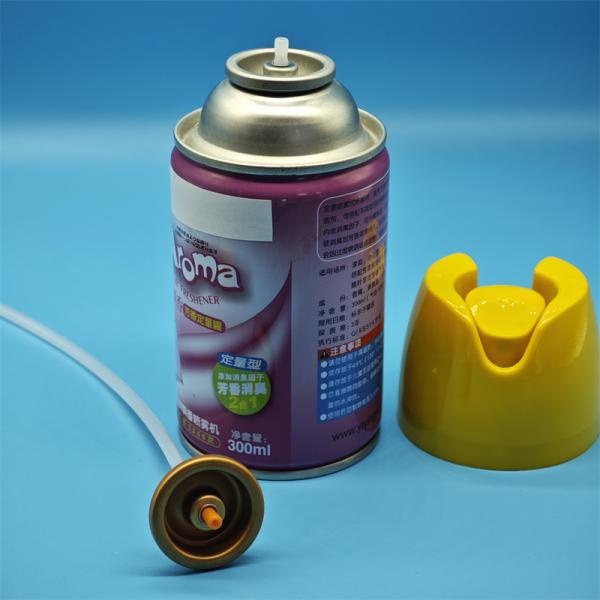 Child-Safe Aerosol Spray Air Freshener Valve for Home Fragrance Products with Tamper-Proof Dispensing System