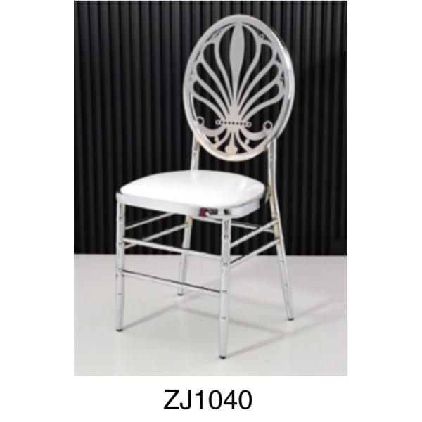 Cushioned Modern Hotel Furniture White Gold Chiavari Chair For Wedding Event Banquet