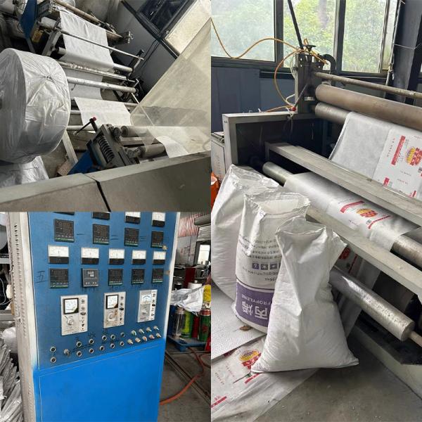 Used PP PE Tarpaulin Fabric Extrusion Lamination Machine Plastic Woven Bag Coating Machine