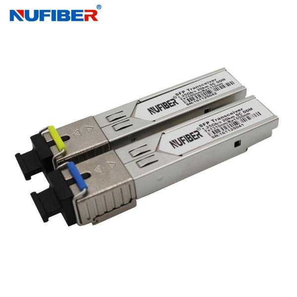 1.25Gbps Bidi Simplex SFP Module Gigabit SFP Transceiver 1310nm/1550nm 20km SC DDM