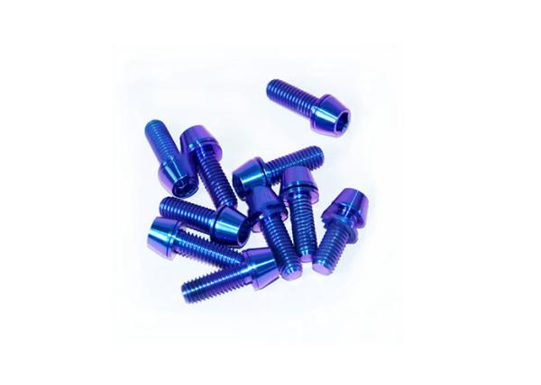 DIN912 Titanium Bolts Screws Stem Brake Allocate Color Cone Head Ti Bike Bolts