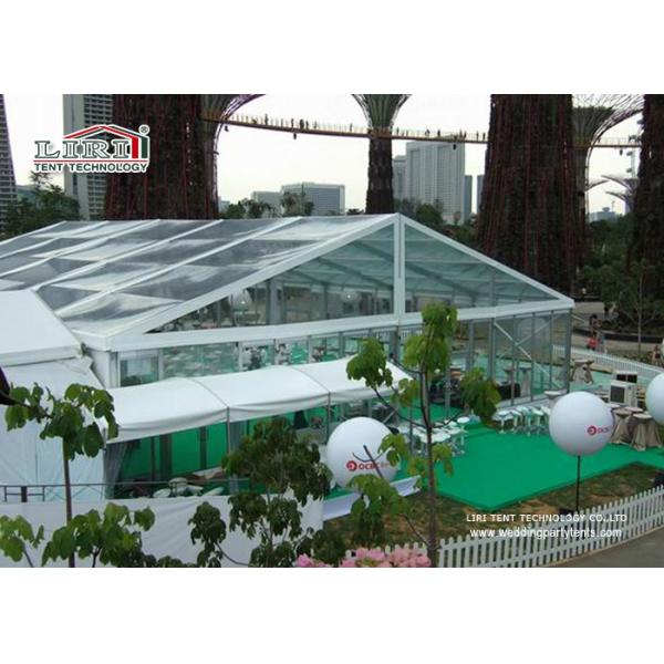 Прозрачные изогнутые шатры TFS с рамкой металла и водоустойчивой ясной крышей