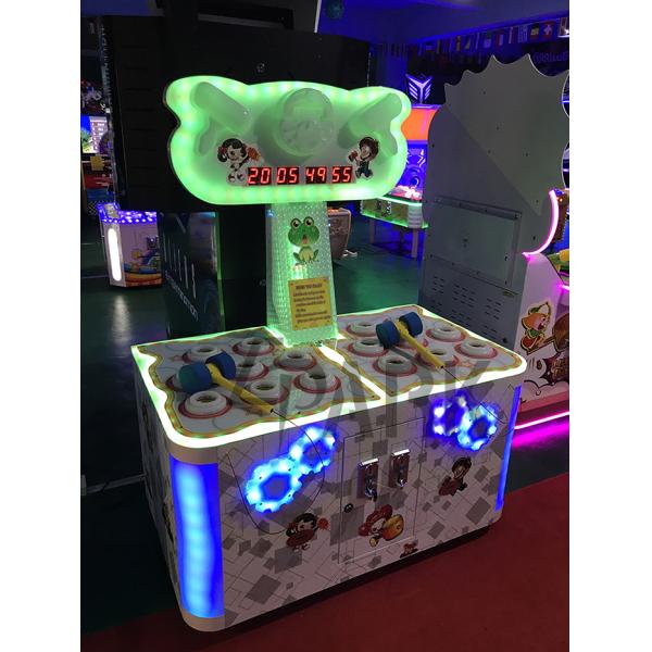 Luxury Led Light &Sticker Hit Frog 2 Players Hit hammer arcade machine ticket coin machine