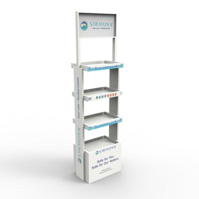 Logo Cosmetic Display Stand Skin feito sob encomenda importa-se o suporte de exposição acrílico da composição