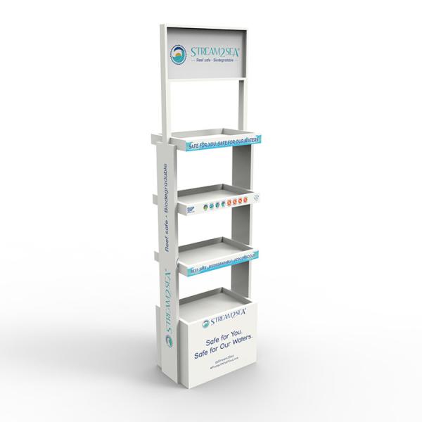 Customized Baby Cleansing Water Display Rack Wooden Baby Products Display Rack for Maternal and Infant Store