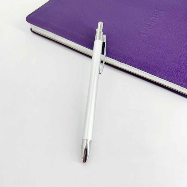 Wholesale Advertising Press Logo Ball Pen 1.0mm Colorful Retractable Ballpoint Pen