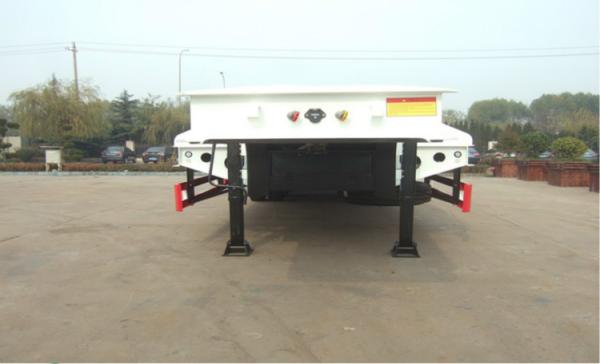 CIMC Original Low Bed Trailer 4 Axles 80ton Machanical Type With HOWO Prime Mover