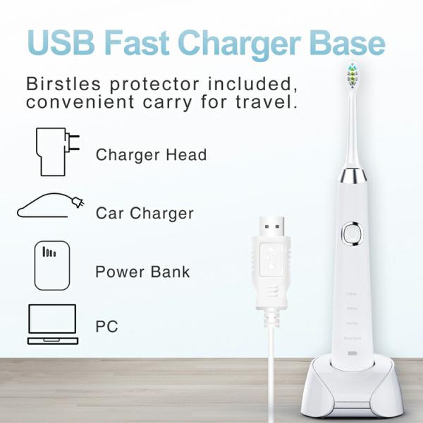 FDA RoHS ABS Wireless Travel Toothbrush Set Electric Ipx7 Water Flosser