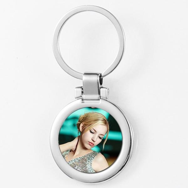 Sublimation Metal Photo Frame Keychain Keyring Picture Frame