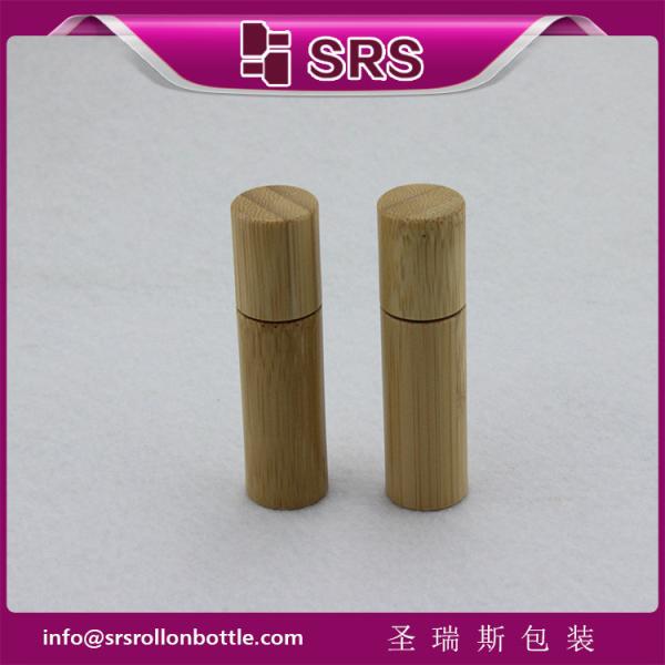 SRS 5ml bamboo roller ball bottle, bamboo plastic eye cream bottle