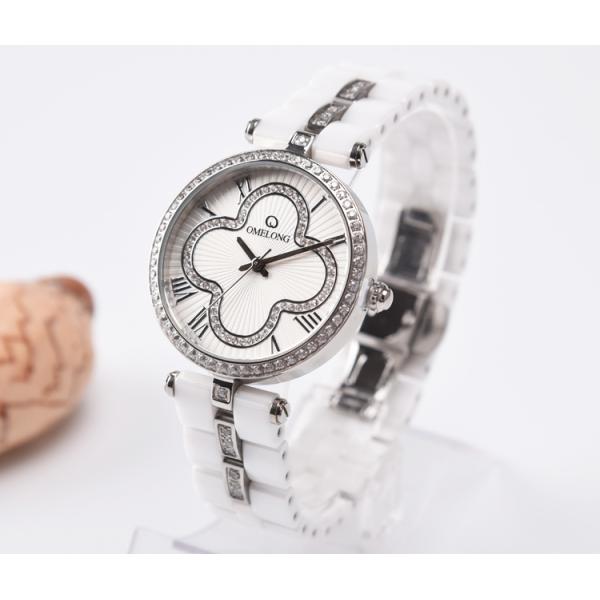 Prenda impermeable de cerámica del reloj del cuarzo del cristal de zafiro con China/Japón Movt