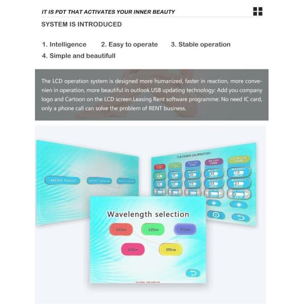 High Power Skin Rejuvenation Infrared Red Blue PDT LED Light Therapy Machine 3-5 Colors