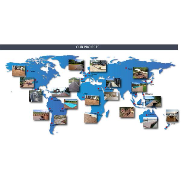 Custom Interlock Outdoor WPC Decking Board Above 18mm Thickness with Wood Grain Surface