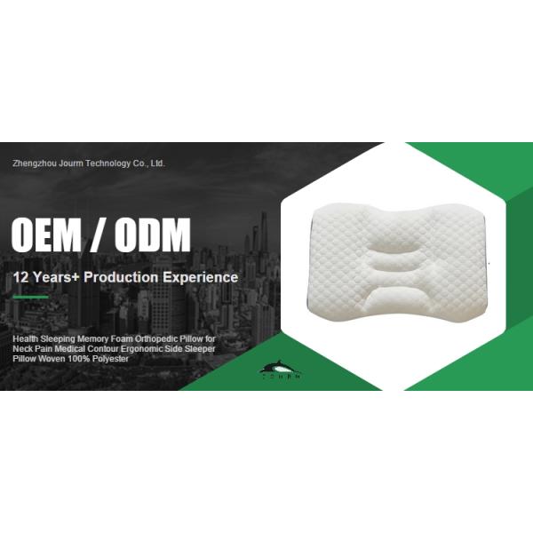100% Polyester Woven Orthopedic Pillow for Neck Pain Relief and Support in Hotel