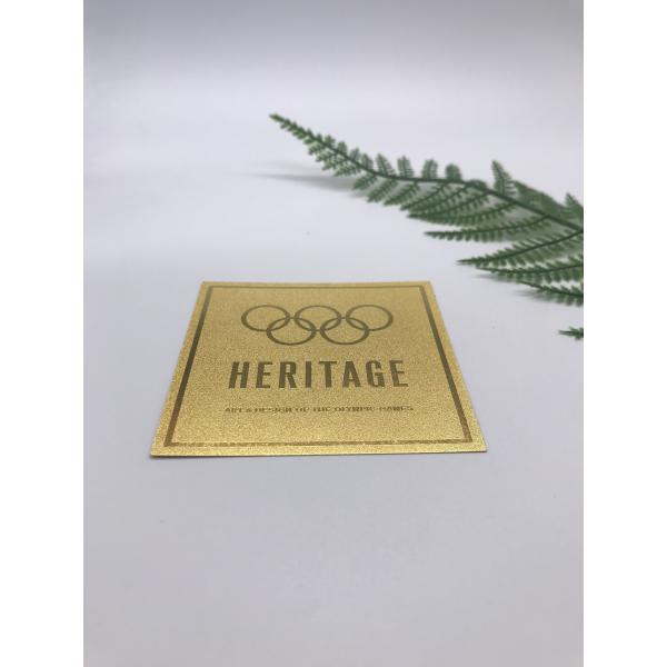 Embossable Adhesive Backed Aluminum Labels For Alcohol Packaging