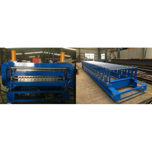 PLC Control Roof Panel Roll Forming Machine With Double Layer Design