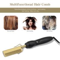 Peine caliente del hierro del titanio dual del voltaje 45W 450F del cuidado del cabello para las mujeres
