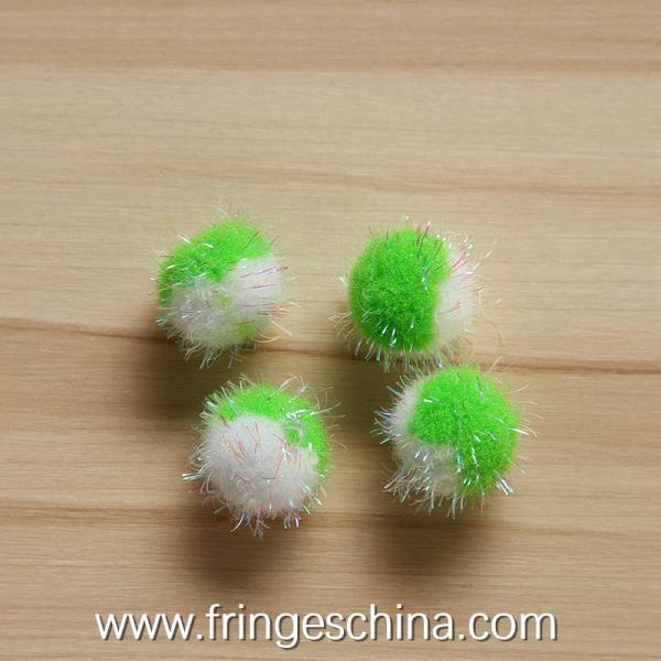 Wholesale Colorful Glitter DIY Pom Pom Ball For Costume Christmas Decoration