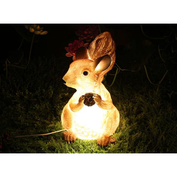 LED Squirrel Modeling Lights Resin Landscape Translucent Animal Outdoor Waterproof Park Landscape Lamp