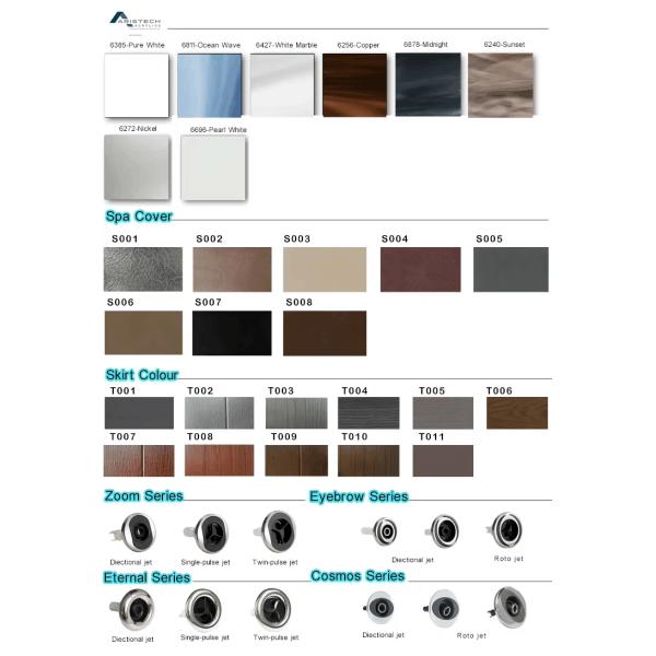 5 Persons Hydrotherapy Pool For Outdoor Spa Hot Tubs With Air Jets Jacuzzi Luxury Spa Tubs For Villa