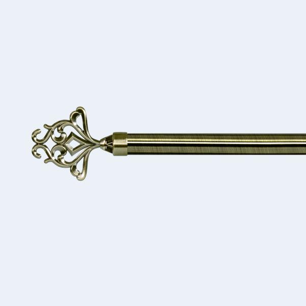 22/25mm diameter curtain rod accessories aluminum pattern curtain decoration finials for window decoration
