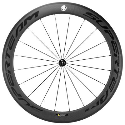 Customizable 45mm Carbon Fiber Road Bicycle Wheelset 700c 20 24h R13 Hub Carbon Wheels